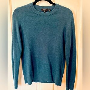 Theory 100% Cashmere Sweater ~ Small ~ Petrol Blue ~ EUC!